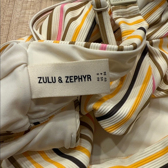 Zulu & Zephyr Stripe One-Piece NWT - Picture 5 of 5